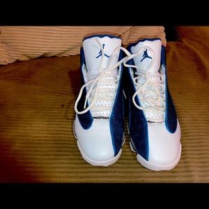 Blue and White Jordan 13 retro